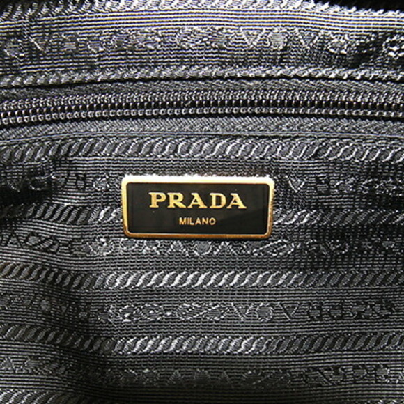 PRADA Black Leather Shoulder Bag - Picture 4 of 7